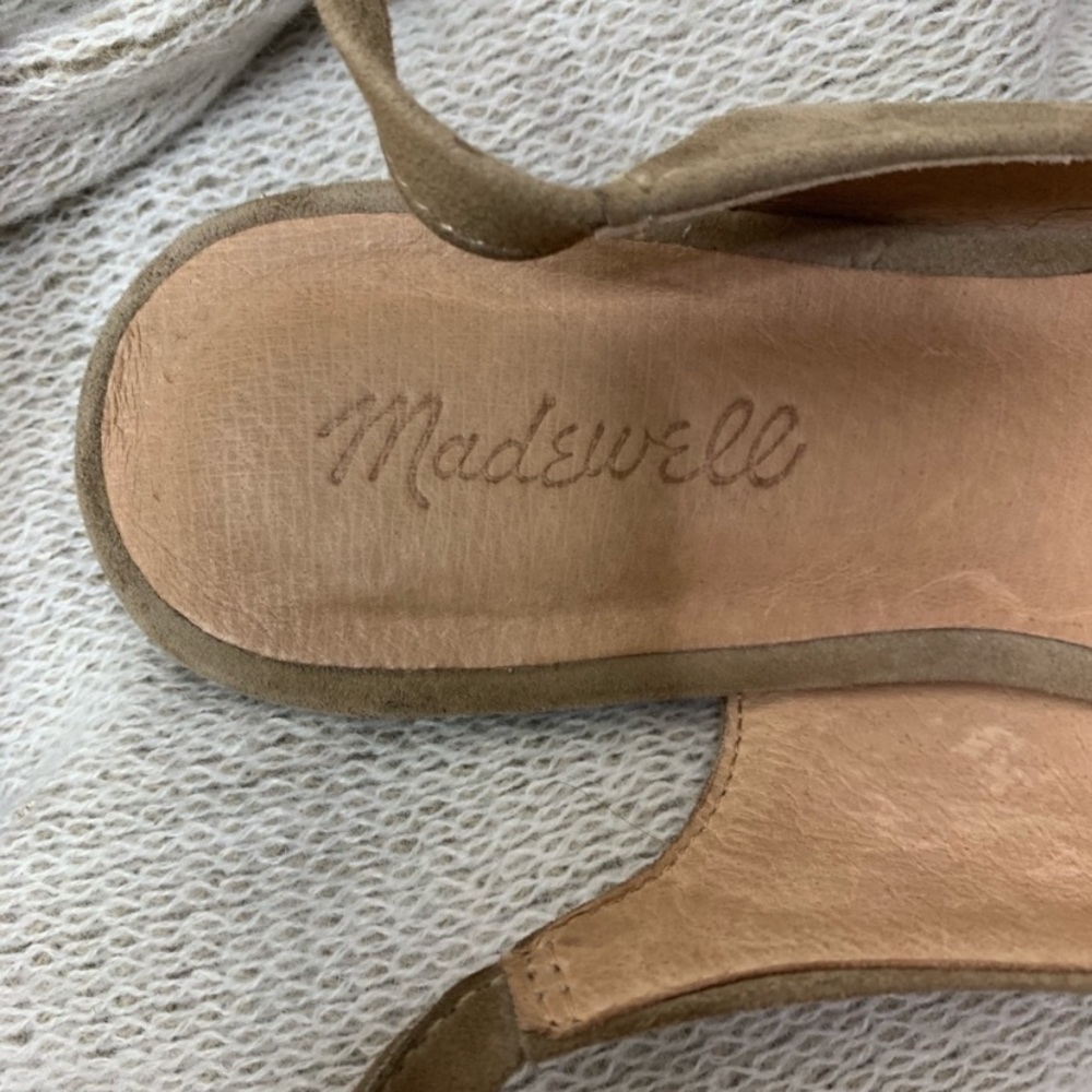 Madewell Olive “April” Ankle Wrap Flat - Picture 4 of 5